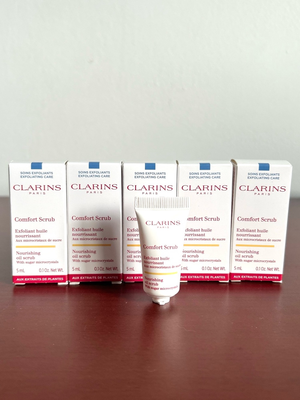 5mlx5 Clarins Comfort Scrub Nourishing Oil Scrub